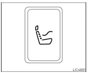Nissan Murano seat massage switch control
