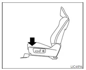 Seat massage menu shown in the center display