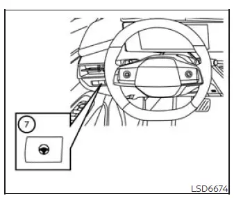 ProPILOT Assist switches and controls on the steering wheel