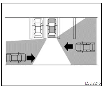 RCTA detection of a vehicle approaching from behind on the left side