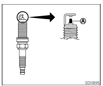 Iridium-tipped spark plug used in the Nissan Murano engine