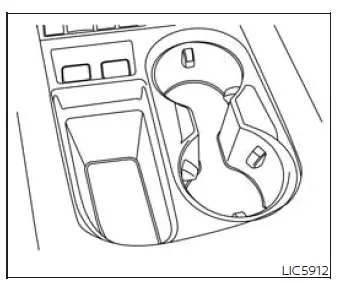 Nissan Murano front console storage tray