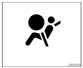Supplemental air bag warning light location in the Nissan Murano instrument panel