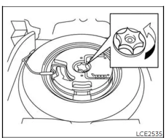 Jack and tire-changing tools stored beneath Nissan Murano cargo floor