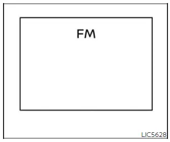 Audio information screen in the vehicle information display