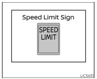 Traffic Sign Recognition screen showing detected speed limit