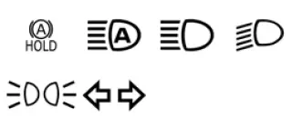 Other instrument panel indicator lights for vehicle systems and driving status