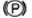 Alternate electronic parking brake indicator light symbol