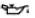 Engine oil pressure warning light symbol