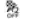 Front passenger air bag status light symbol