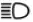 Blue high beam indicator light symbol