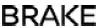 Red brake warning light symbol