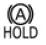 Automatic brake hold symbol in the Nissan Murano instrument display