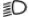 Low beam headlight switch position icon