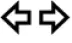 Green turn signal and hazard warning arrows in the cluster