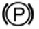 Alternative electronic parking brake indicator light symbol