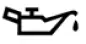 Engine oil pressure warning light symbol in the instrument cluster