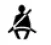 Nissan Murano seat belt warning light symbol with audible reminder