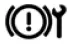 Yellow electronic parking brake warning light symbol