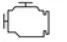 Nissan Murano Malfunction Indicator Light symbol in the instrument cluster