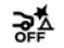 Rear Automatic Braking system warning light symbol